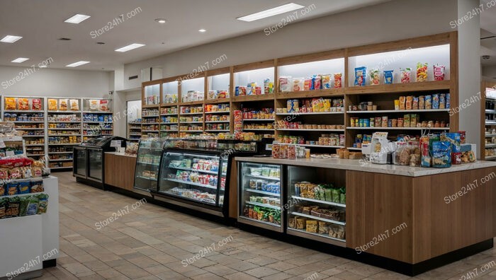 Well-Stocked Mini Market Interior