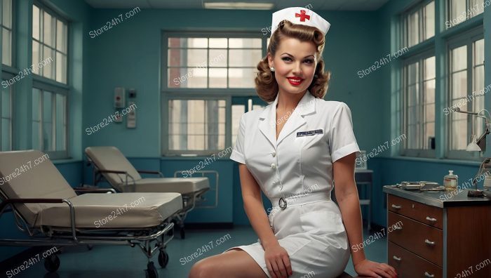 Retro Nurse: Vintage Pin-Up Charm