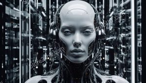 Monochrome Vision Cyborg Contemplation Depth