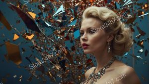 Vintage Glamour Shattered Hopes Portrait