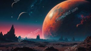 Alien World with Majestic Planets
