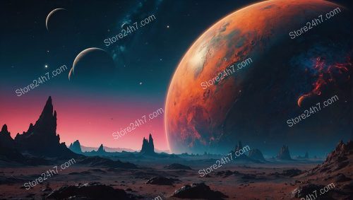 Alien World with Majestic Planets