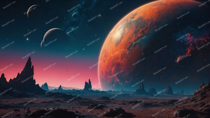 Alien World with Majestic Planets