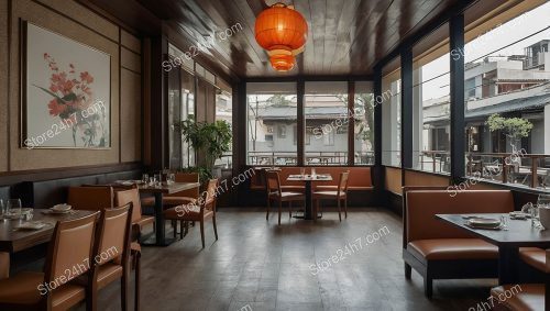 Asian Fusion Restaurant Interior