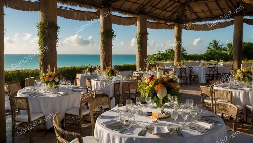 Tropical Beachfront Outdoor Catering Elegance