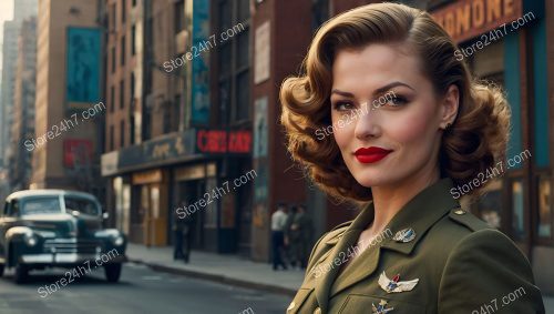 City Serenade: Army Pin-Up's Vintage Poise