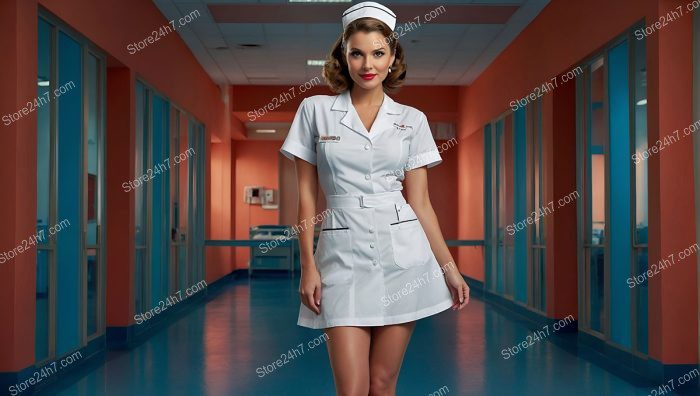 Classic Elegance: Vintage Pin-Up Nurse