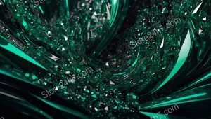 Emerald Vortex of Surreal Gems
