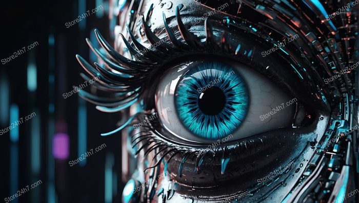 Cyber Eyelash Surreal Gaze Art