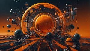 Exploding Orange Portal Chaos
