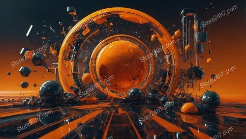 Exploding Orange Portal Chaos