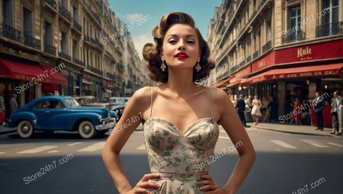 Parisian Charm: Vintage Pin-Up Elegance