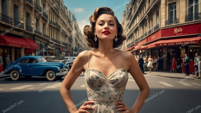 Parisian Charm: Vintage Pin-Up Elegance