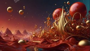 Red Planet’s Golden Fluid Dynamics