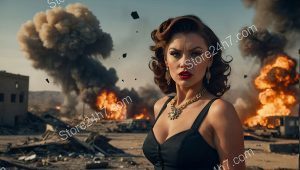 Glamour Stands in Destruction's Wake