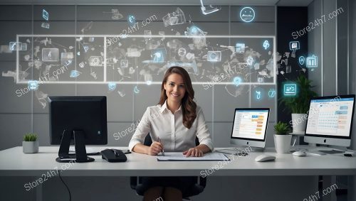 Efficient Virtual Assistant Tech Workspace