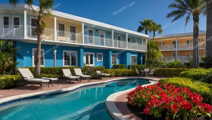 Tropical Blue Motel Paradise