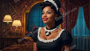 Classic Pin-Up Maid Elegance Captured