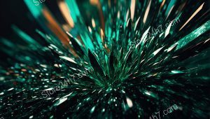 Emerald Shard Burst Dynamic Display