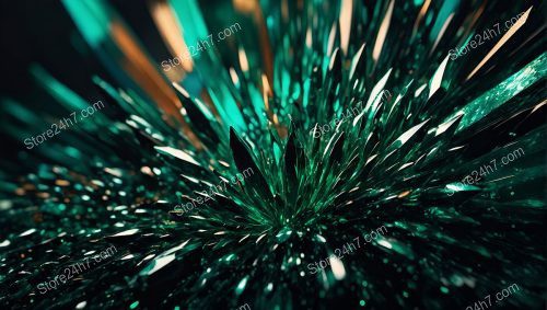 Emerald Shard Burst Dynamic Display