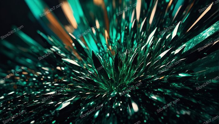 Emerald Shard Burst Dynamic Display