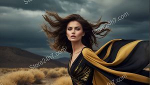 Desert Storm's Golden Dress Grace