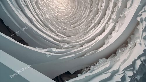 Whirlpool of Surreal Creamy Folds
