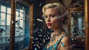 Elegance Amidst Shards of Reflection