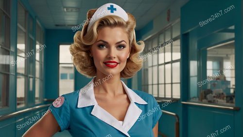 Retro Healthcare: Pin-Up Nurse Poise