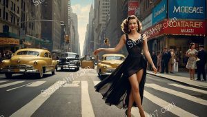 Twirling Black Dress, Classic New York