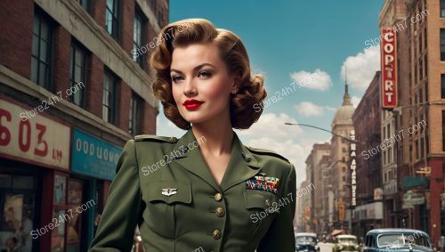 Military Pin-Up Style Icon