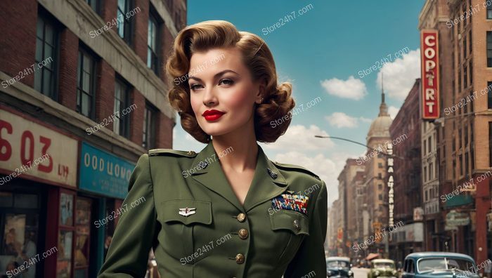 Military Pin-Up Style Icon