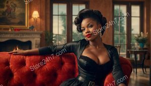 Elegant Pin-Up Style Portrait