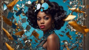 Vintage Vogue in Shattered Mirror Mayhem