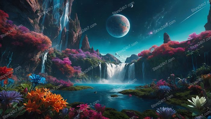 Fantastical Waterfalls in Cosmic Eden