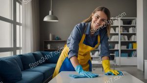Dedicated Cleaner Perfecting Modern Space