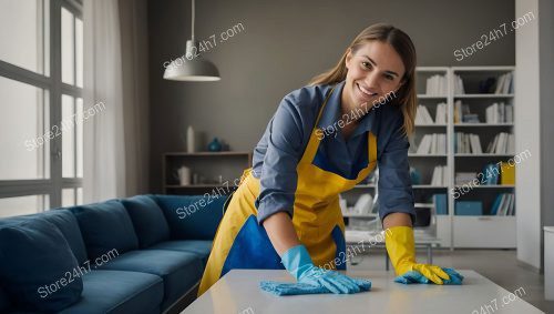 Dedicated Cleaner Perfecting Modern Space