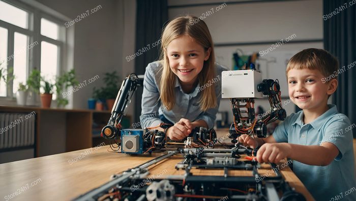 Children Exploring Robotics Engineering Together