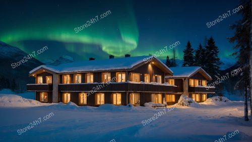 Norwegian Hotel Aurora Winter Glow