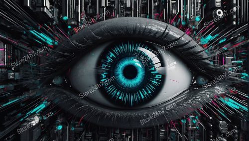 Techno-Eye Nexus in Digital Chaos