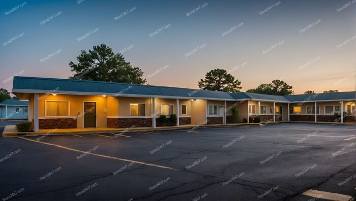 Twilight Ambiance Roadside Motel Calm