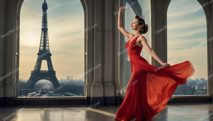 Parisian Elegance Pin-Up Dance Grace