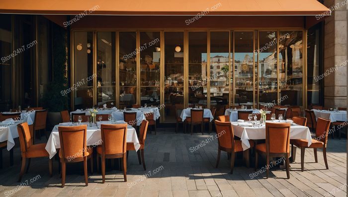 Sunlit Sidewalk Café Dining Experience