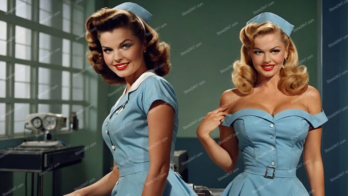 Classic Twin Pin-Up Nurses