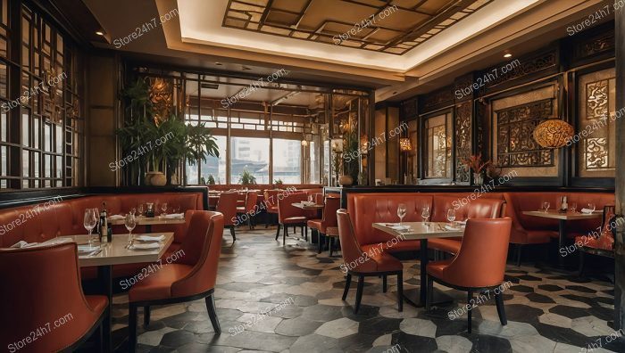 Opulent Asian-Inspired Restaurant Elegance