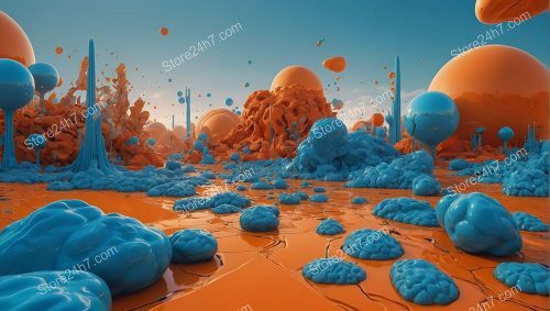 Orange and Blue Surreal Searchscape