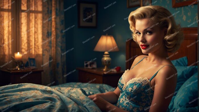 Retro Bedroom Glamour: 1940s Pin-Up Style
