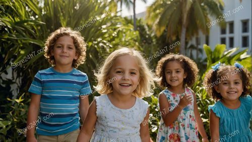 Sunlit Smiles in Tropical Daycare