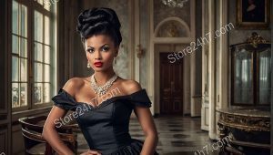 Opulent Pin-Up Elegance in Mansion