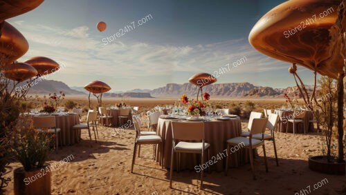 Extraterrestrial Banquet on Mars by Catering Service